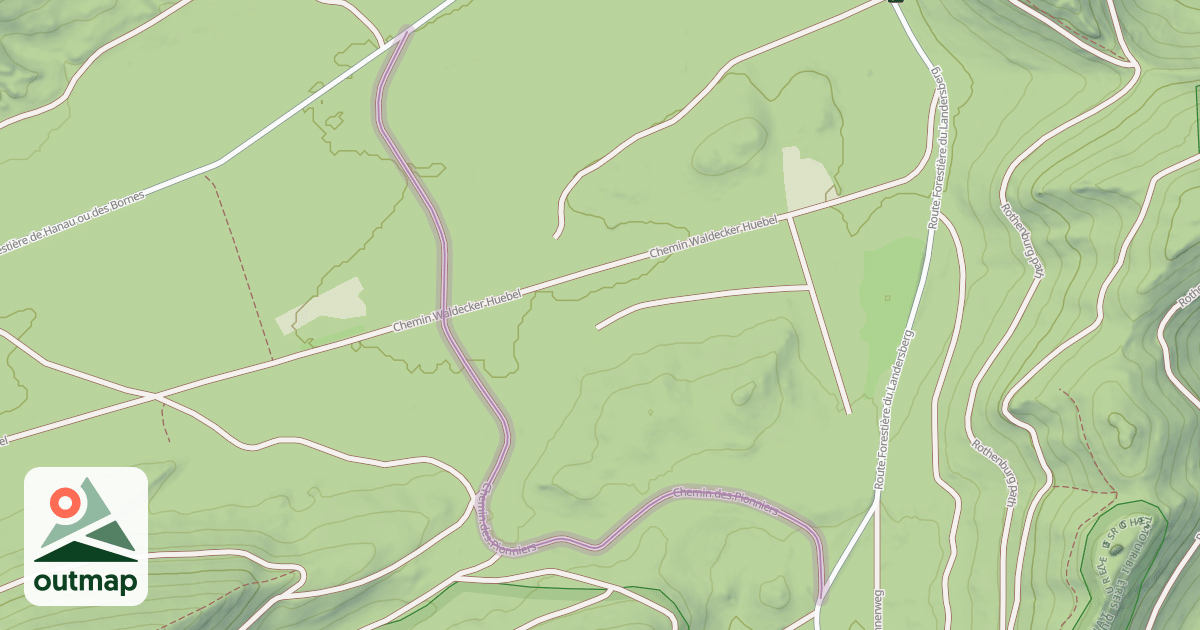 Map of Chemin des Pionniers