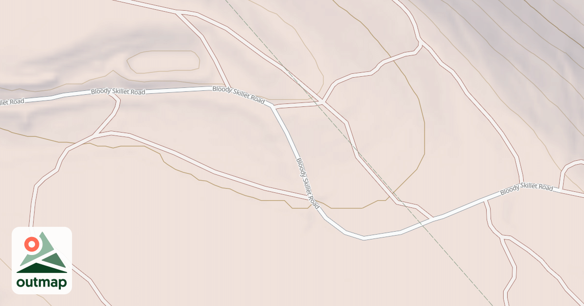 Map of Bloody Skillet ATV Trail