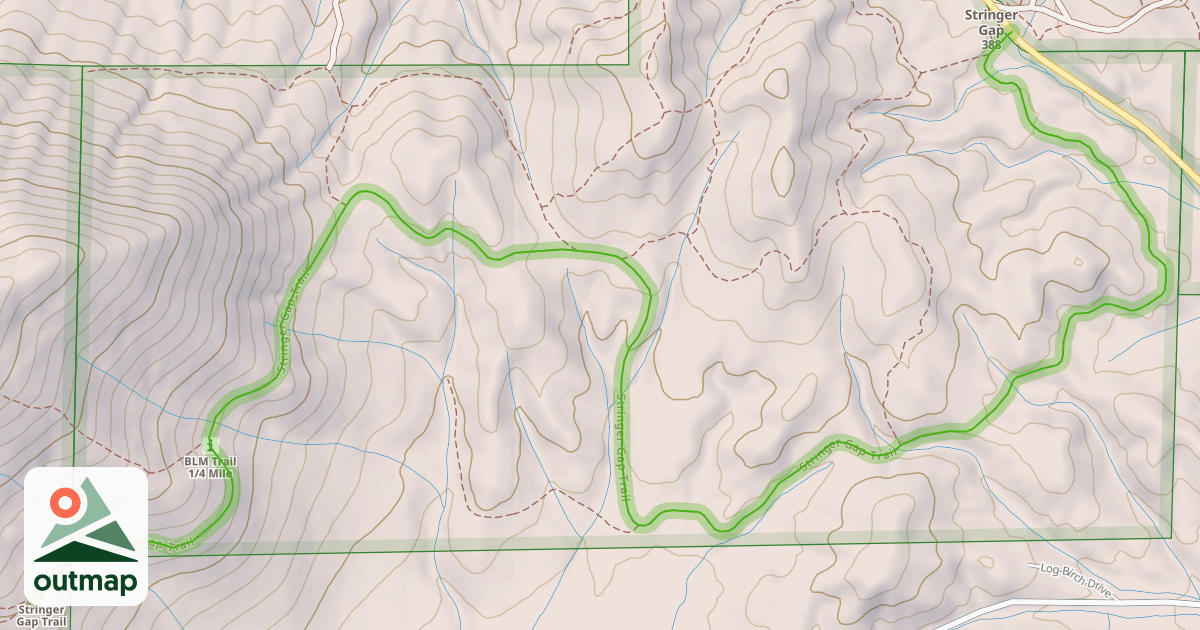 Map of Stringer Gap Trail