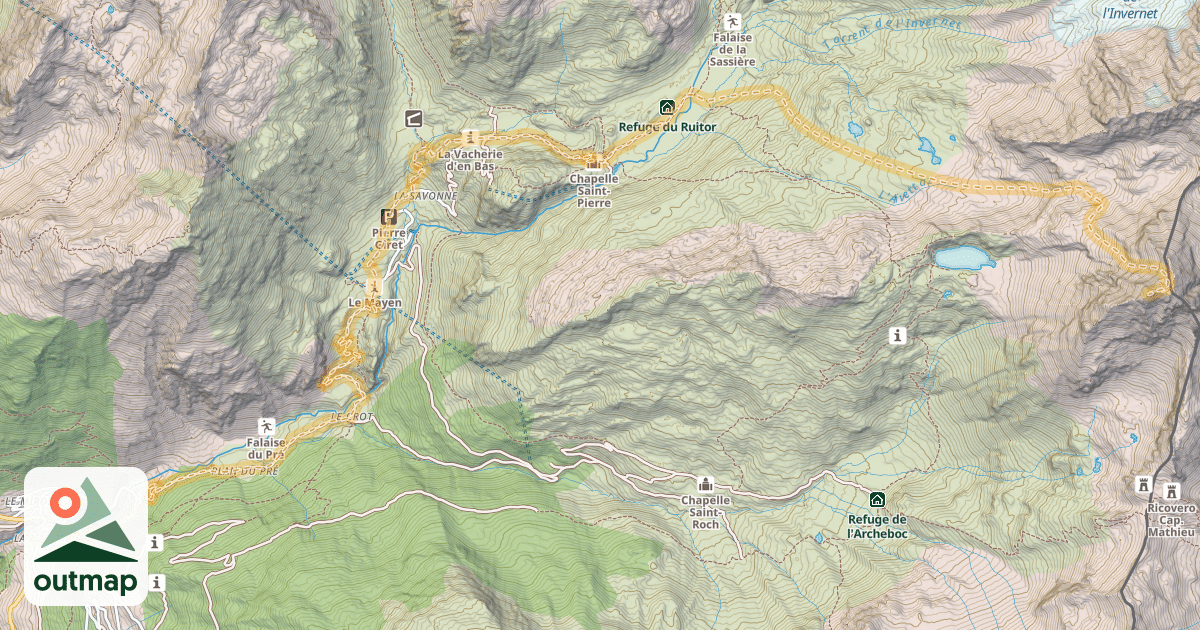 Map of Bec de l'Âne — La Mesure