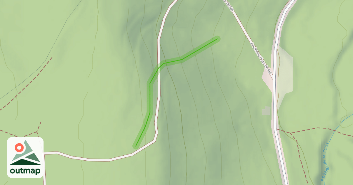 Map of Ancienne piste de ski