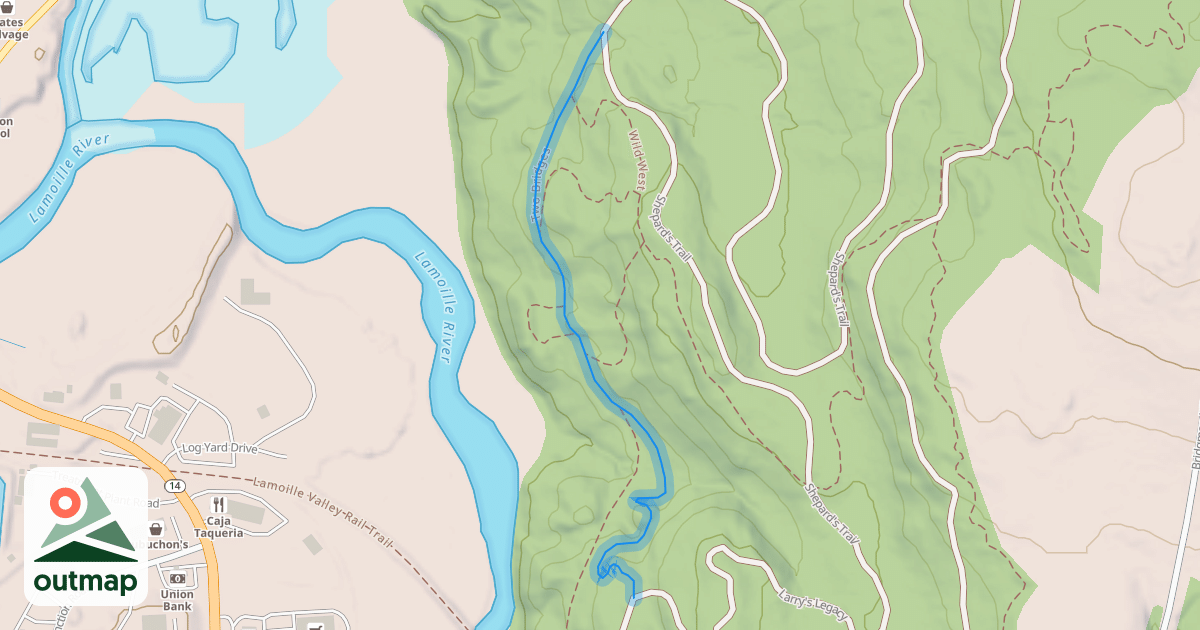Map of Two Bridges