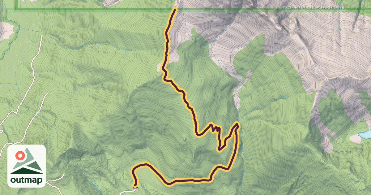Map of Shannon Ridge Trail