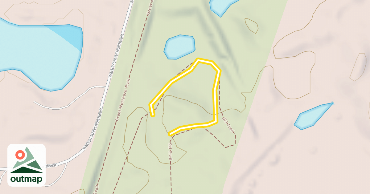 Map of Wash Pond Flats