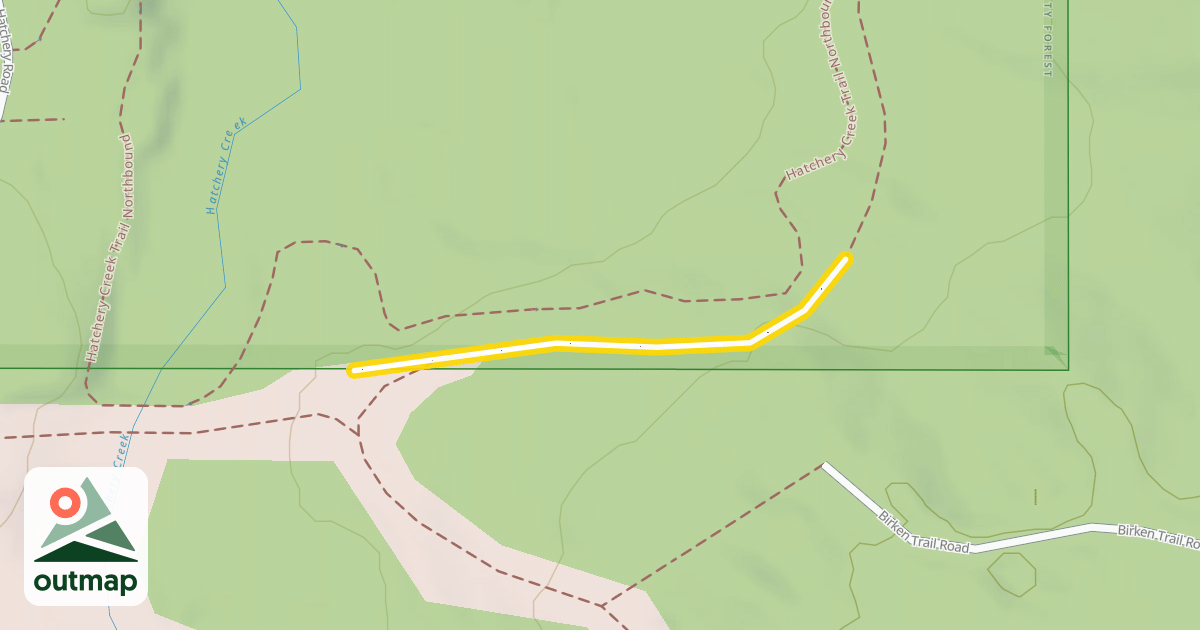 Map of Hatchery Creek Trail