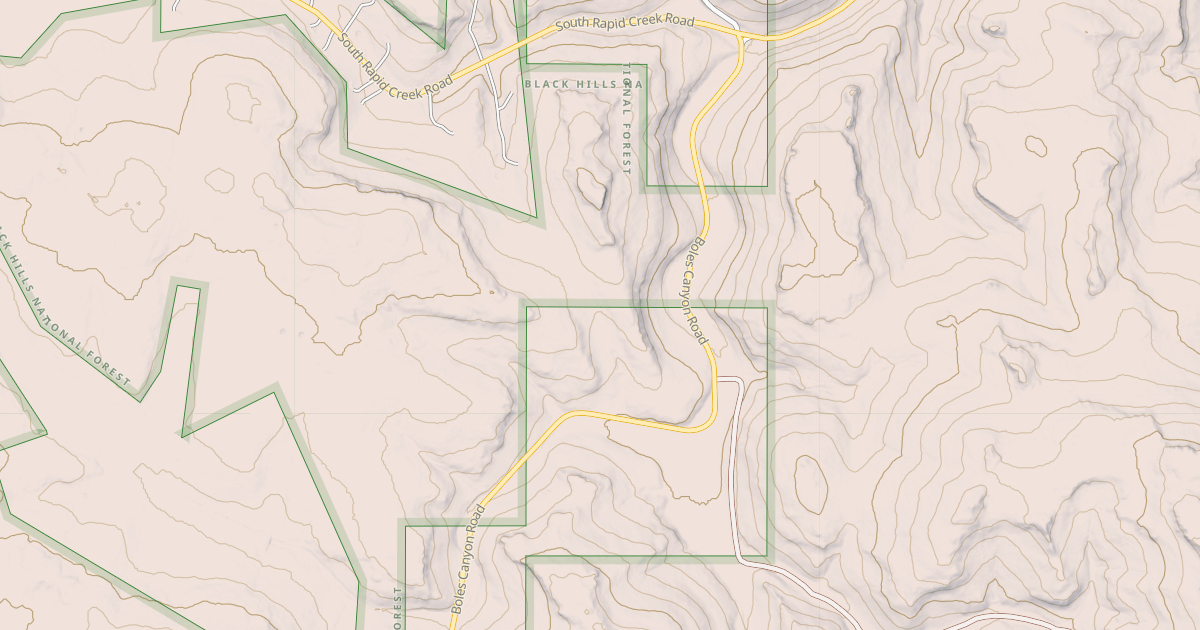Map preview of BOLES CANYON