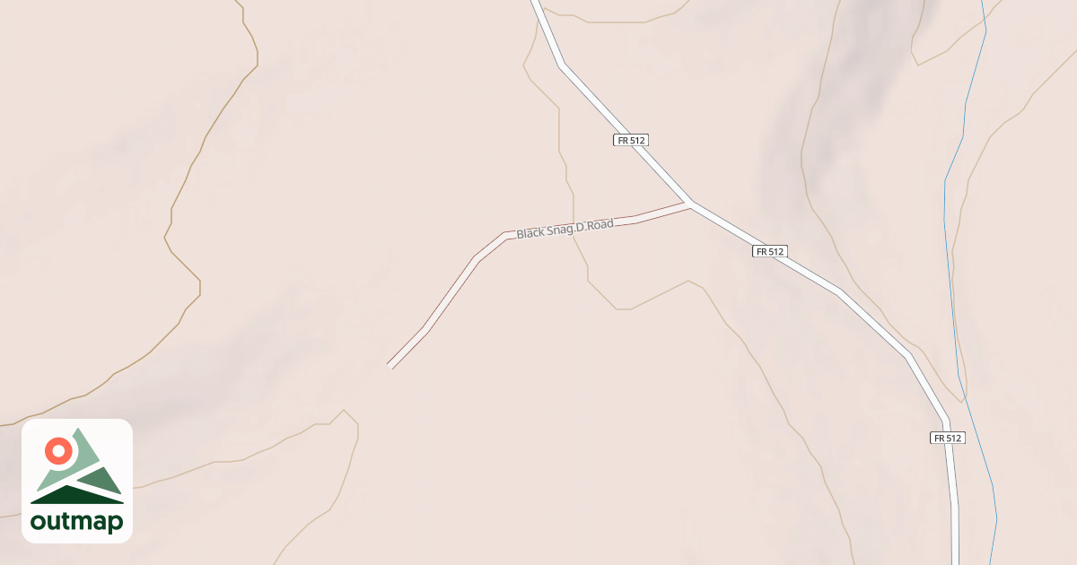 Map of BLACK SNAG D