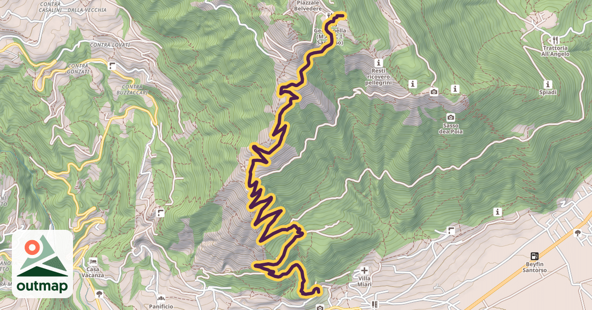 Map of Via Crucis