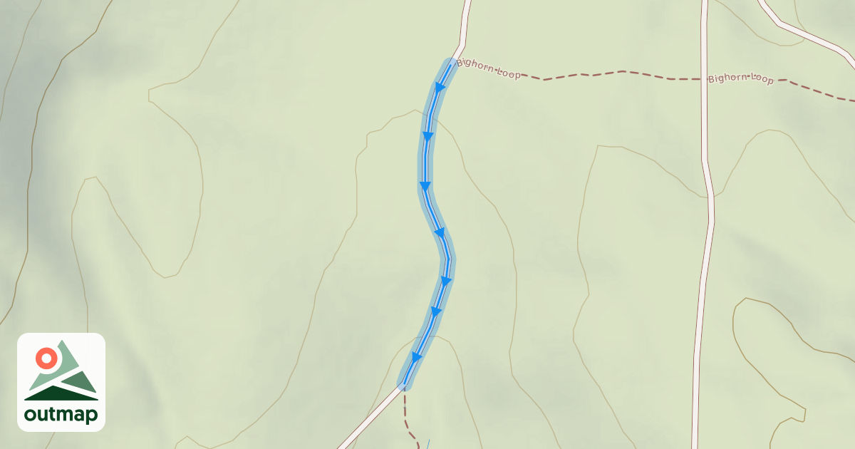 Map of Bighorn Loop