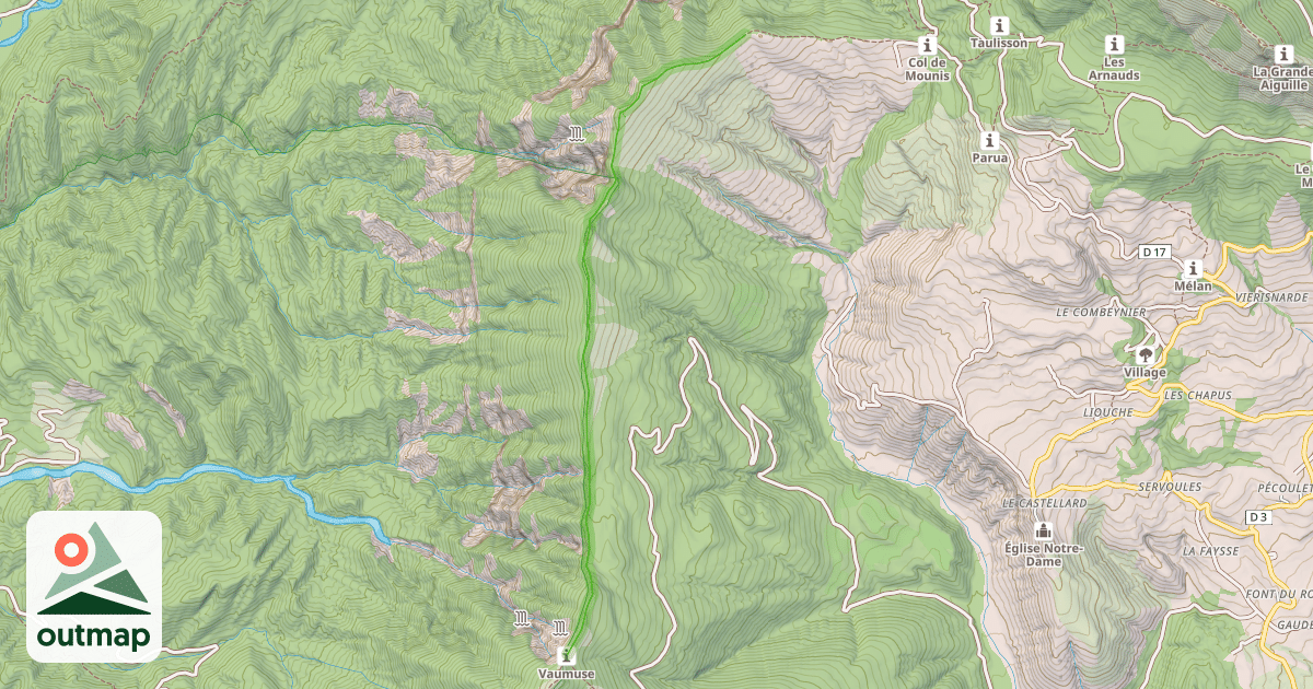 Map of Grande Traversée des Préalpes