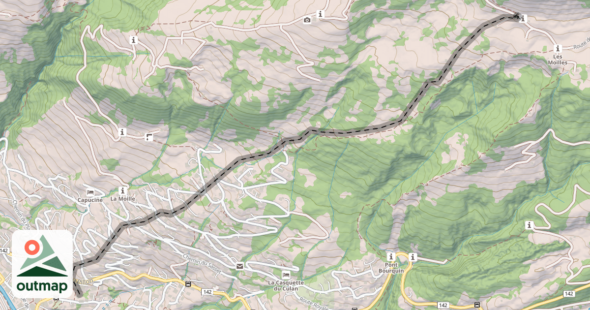 Map of (abandonné) piste