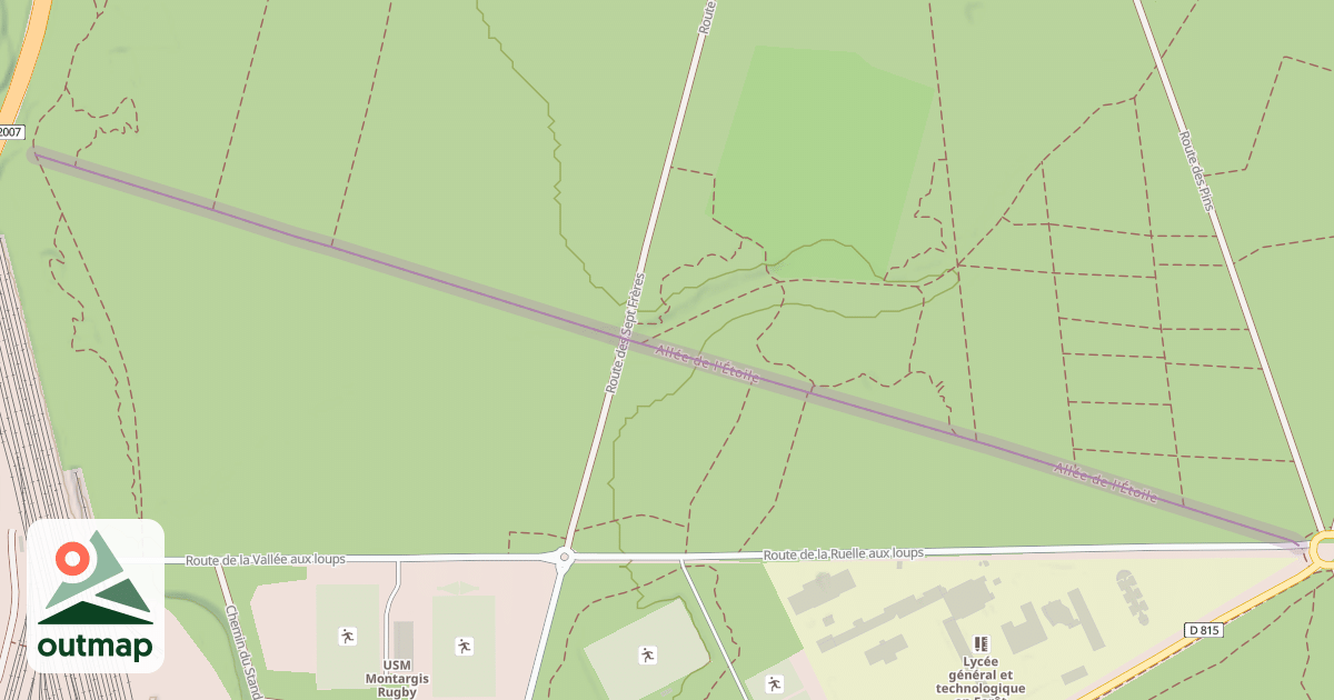 Map of Allée de l'Étoile