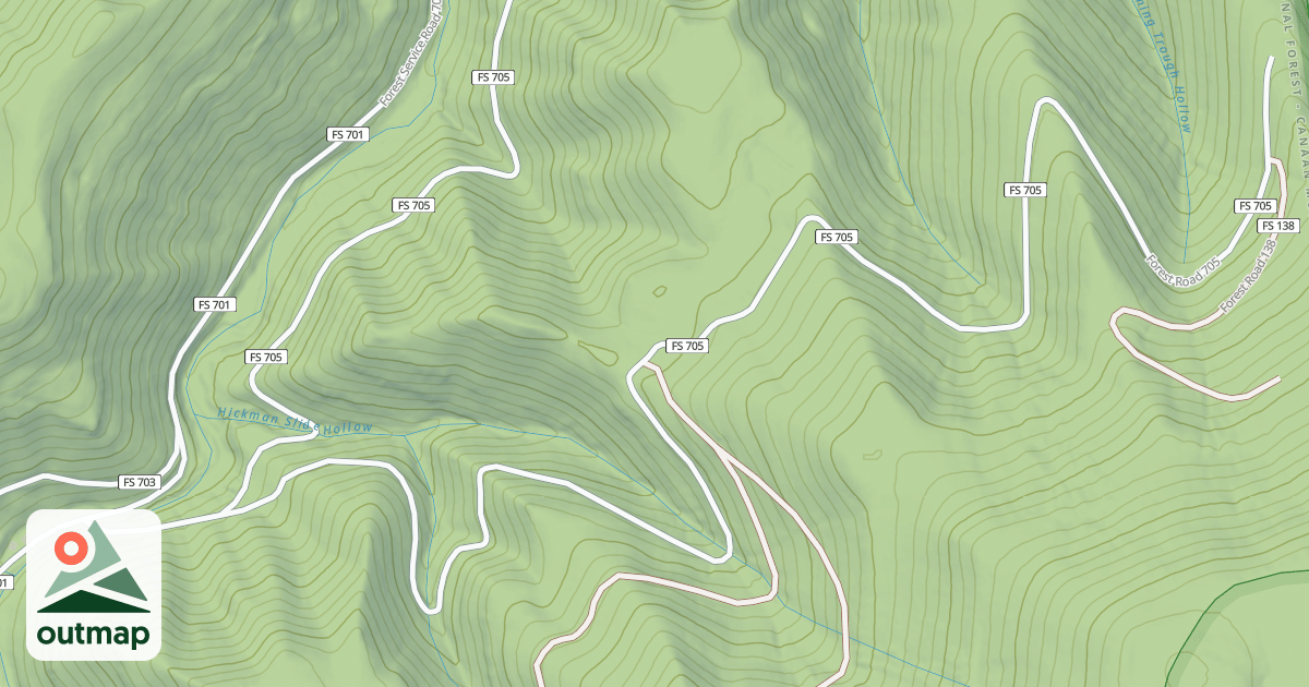 Map of HICKMAN SLIDE