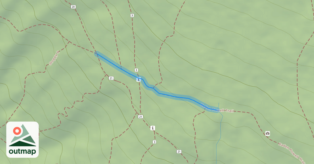 Map of Baden Powell Trail