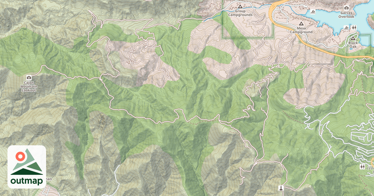 Map of BAILEY CANYON