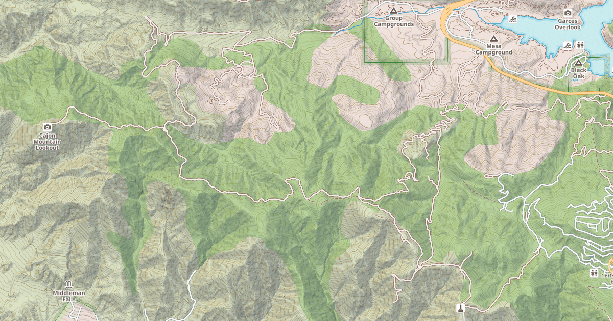 Map preview of BAILEY CANYON