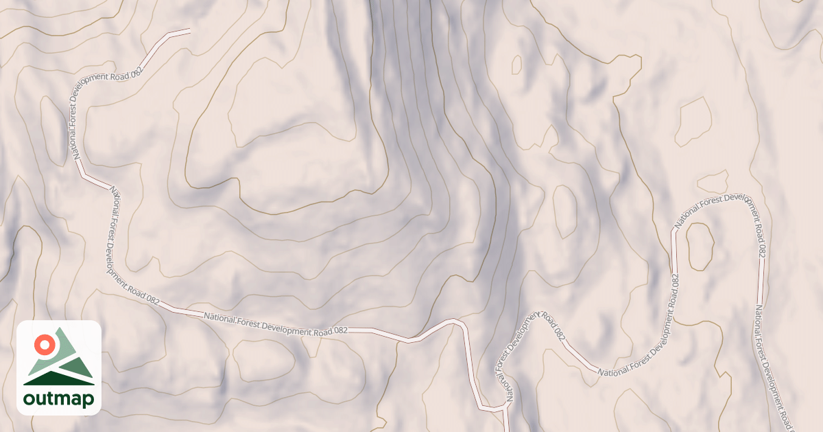 Map of USFS Motor Vehicle Use Map Roads {B14D9F0E-1F97-406B-9FFD-8C4BB2DAC722}