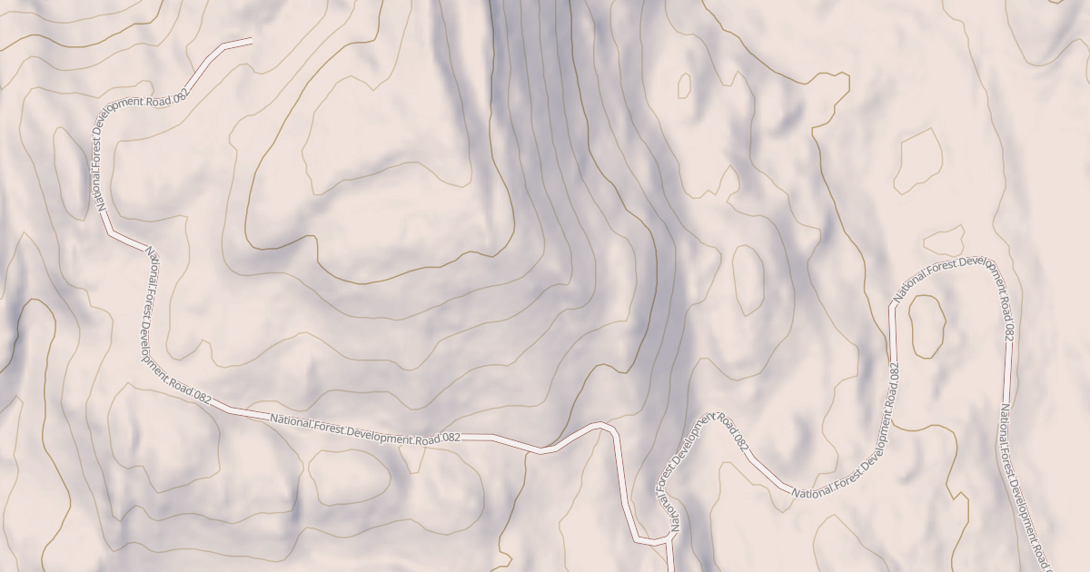 Map preview of USFS Motor Vehicle Use Map Roads {B14D9F0E-1F97-406B-9FFD-8C4BB2DAC722}