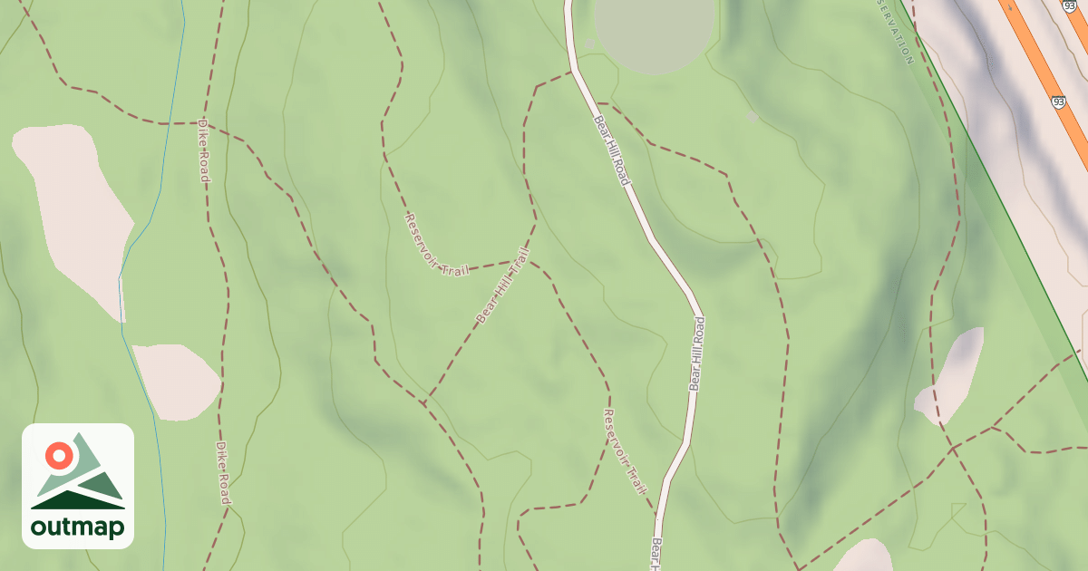 Map of Mountain Bike Loop