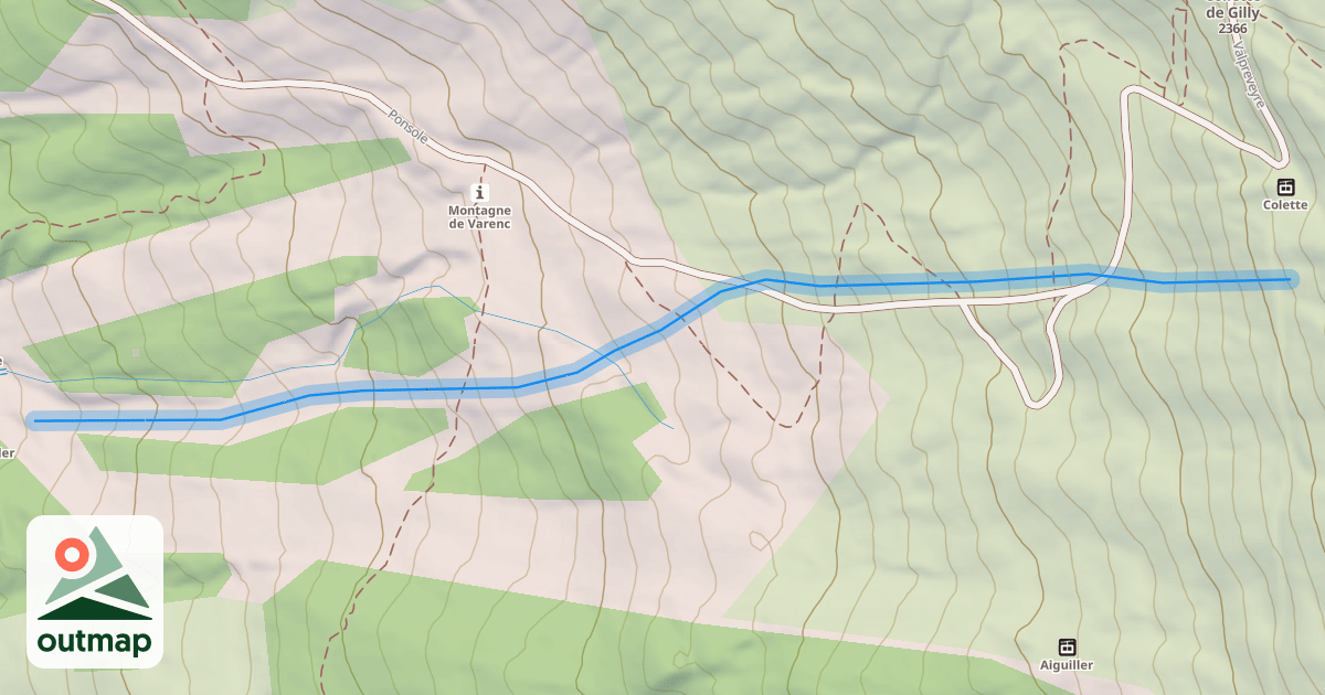 Map of Le Vallon