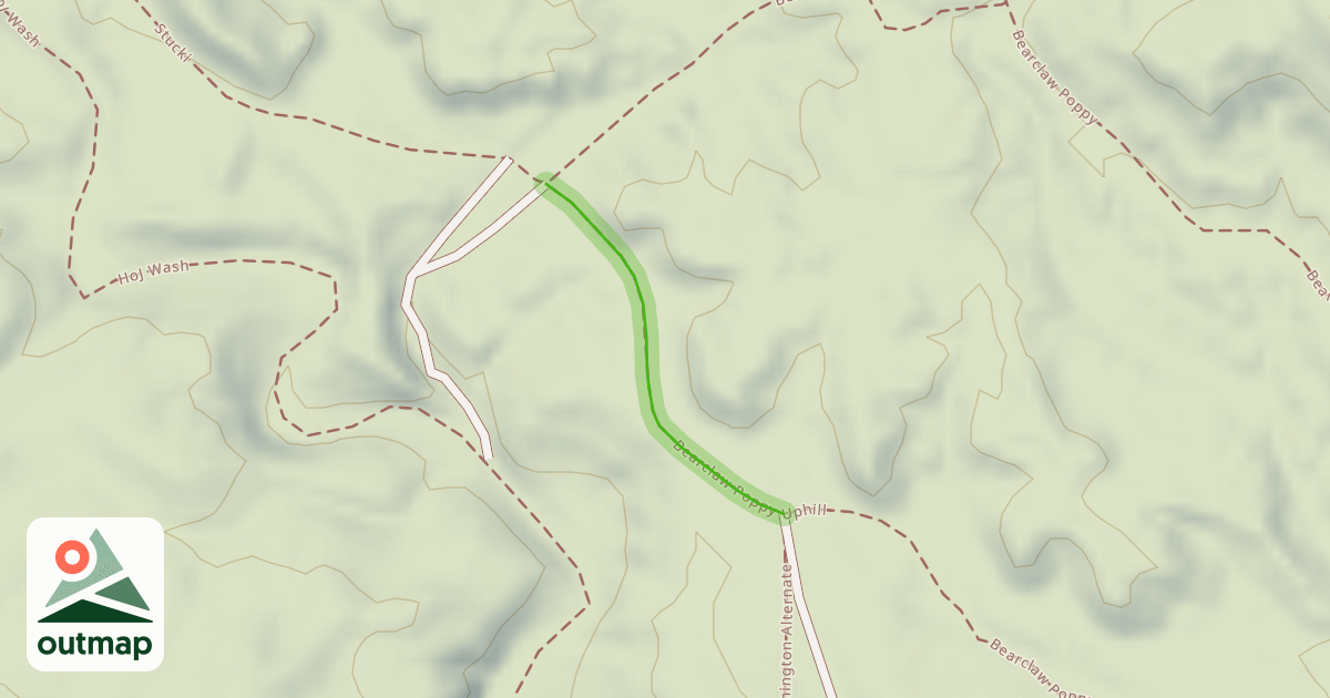 Map of Bearclaw Poppy Uphill