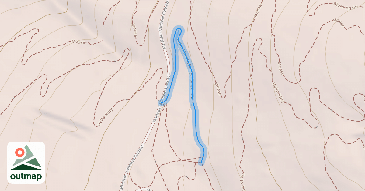 Map of Little Huck(leberry) Jump Line