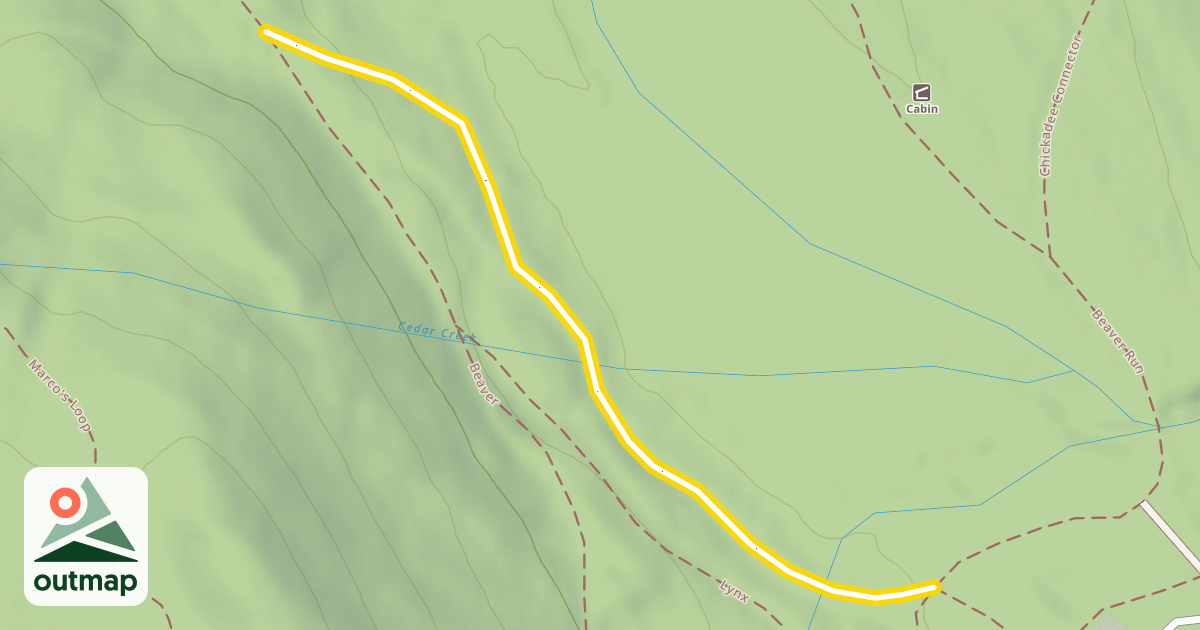 Map of Beaver Shortcut