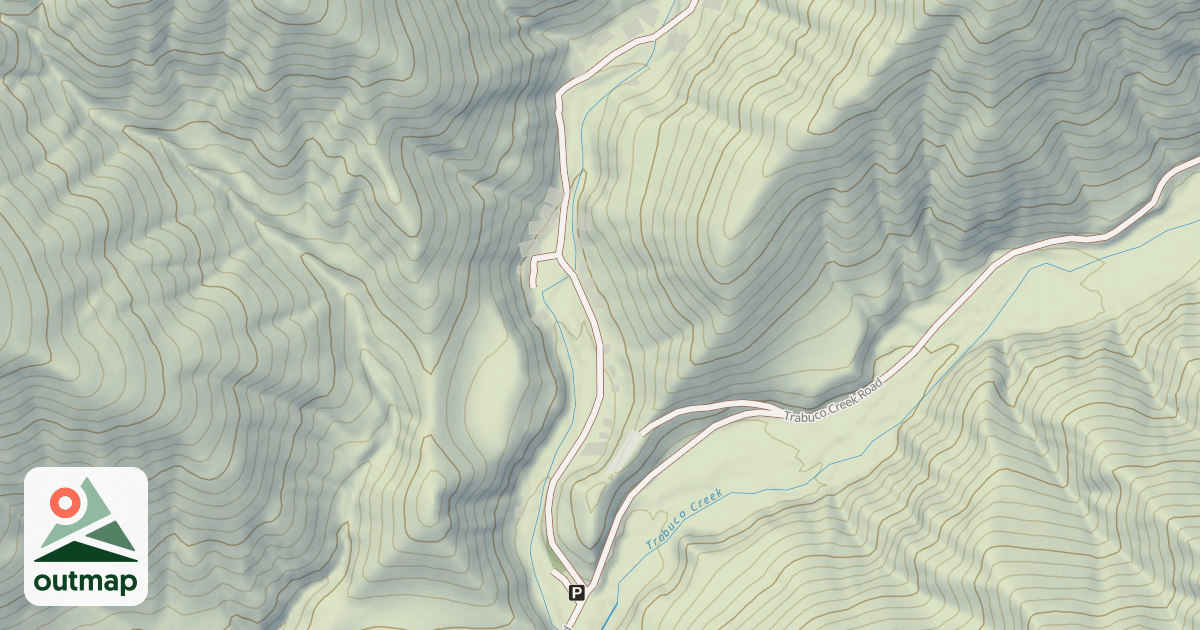 Map of HOLY JIM CANYON