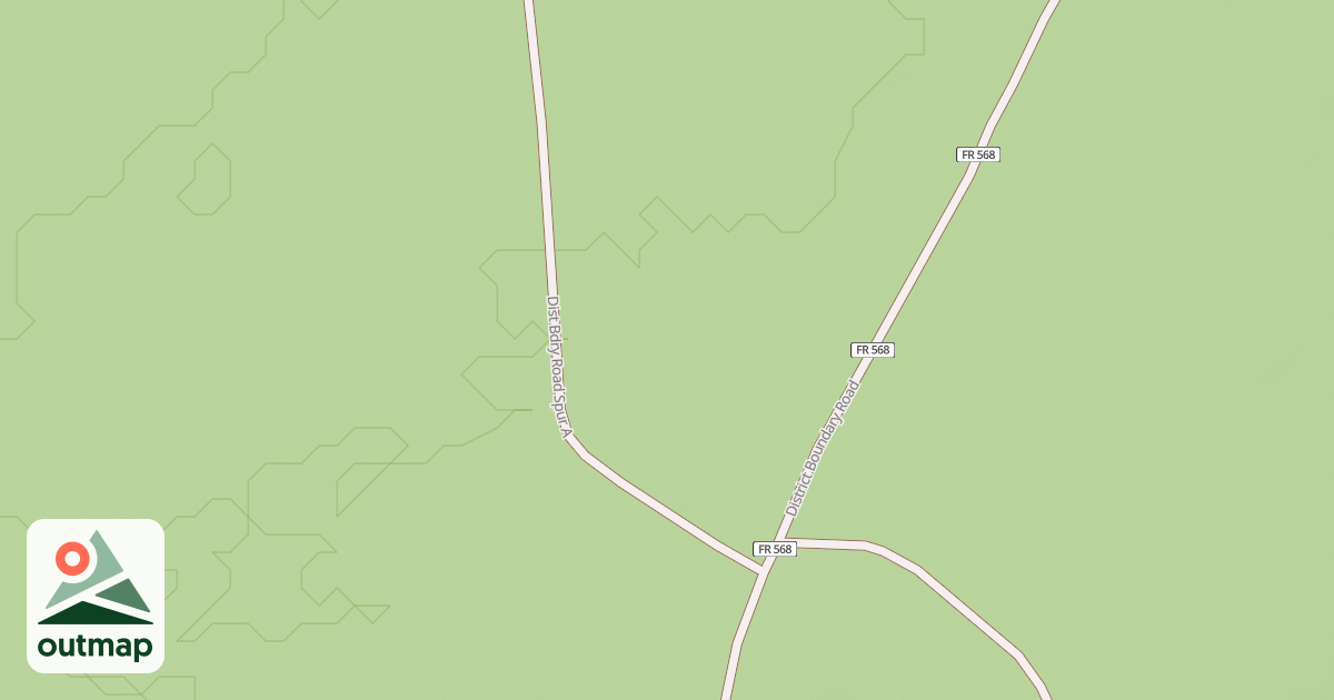 Map of DIST BDRY RD SPUR A