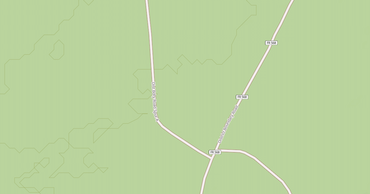 Map preview of DIST BDRY RD SPUR A
