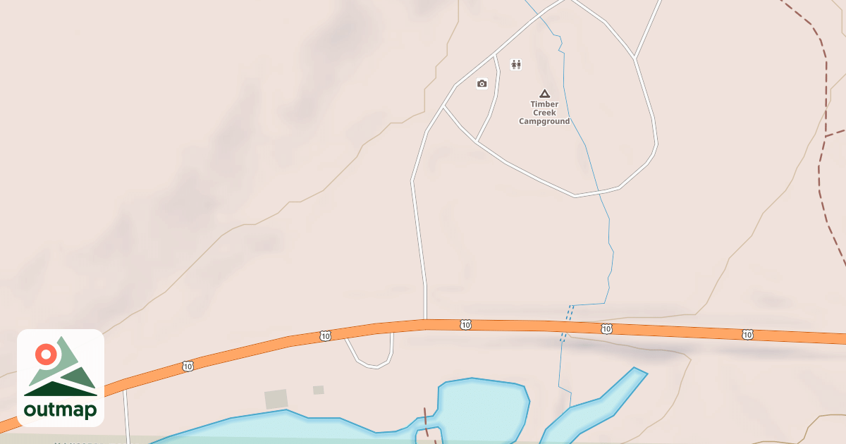Map of TIMBER CREEK RECREATION AREA