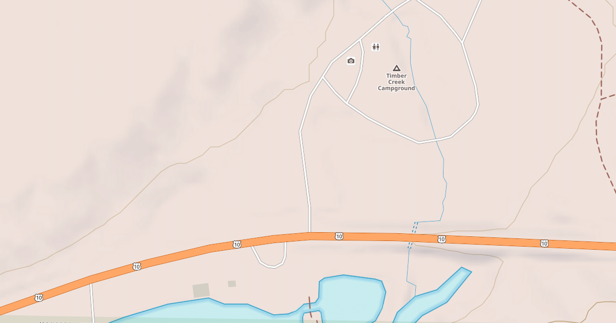 Map preview of TIMBER CREEK RECREATION AREA