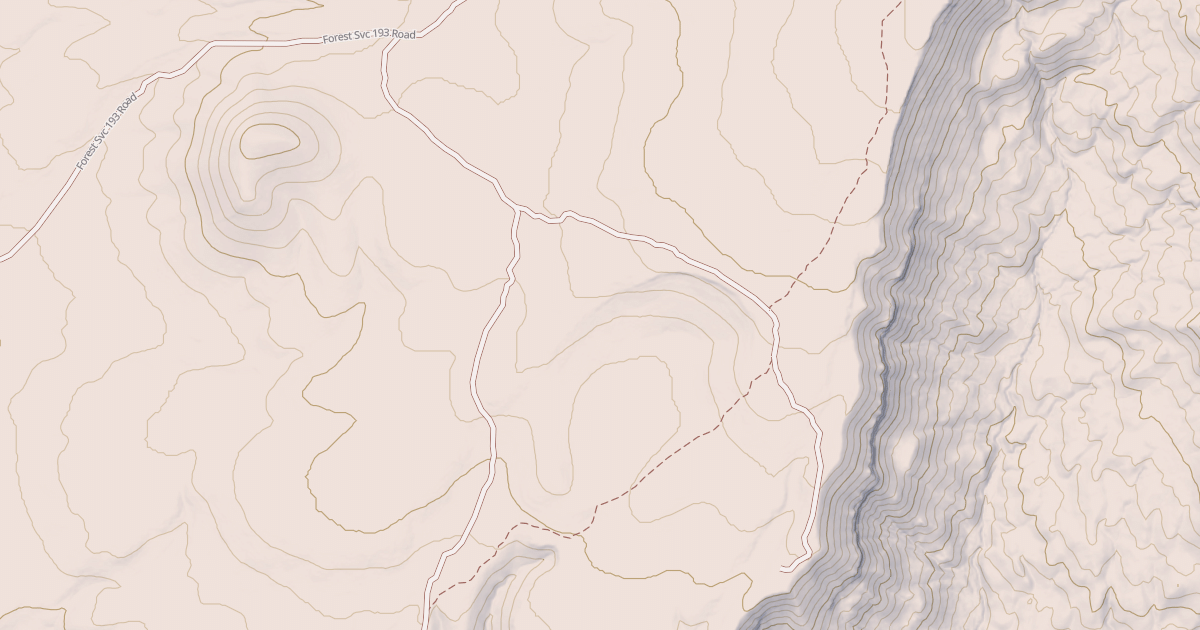 Map preview of USFS Motor Vehicle Use Map Roads {8F185607-8994-4E00-904D-A2B371C32352}