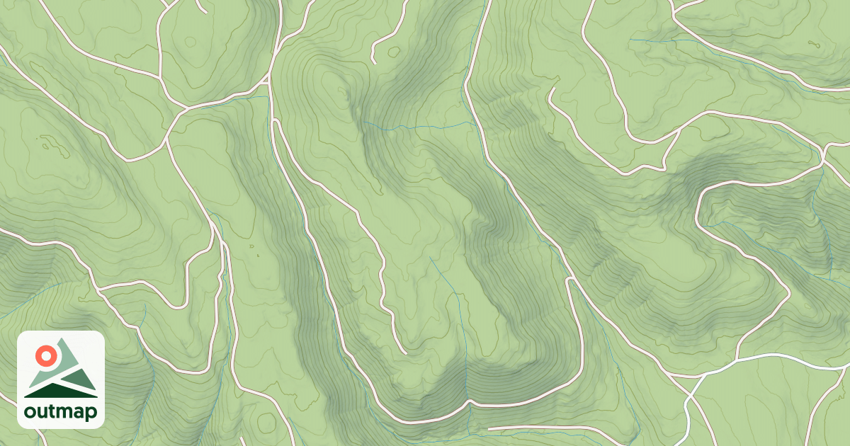 Map of MILL CREEK PLATEAU