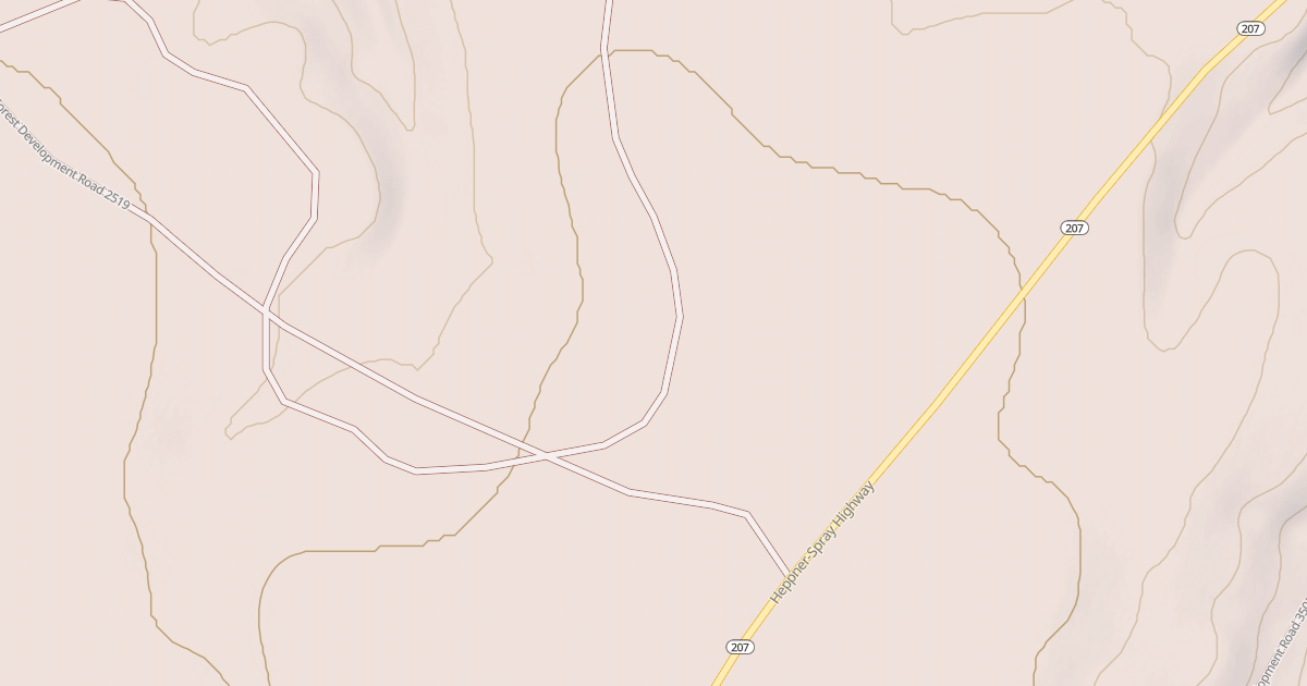 Map preview of USFS National Forest System Roads {7BD4838F-77A8-4B00-B651-889F026A7A5F}