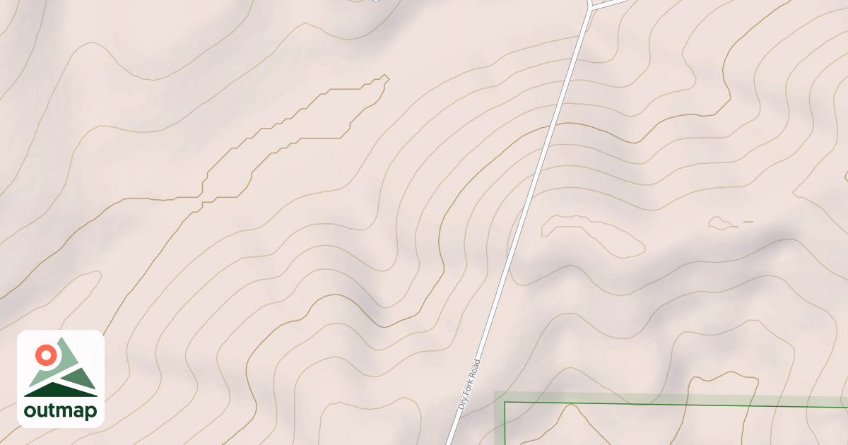 Map of DRY FORK RIDGE