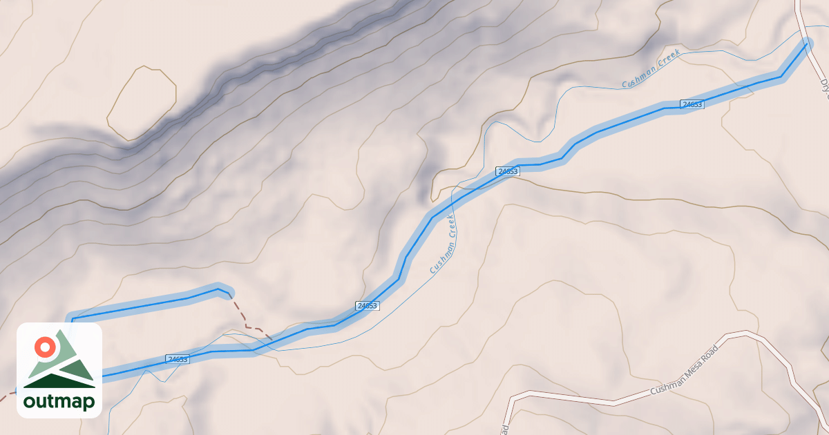 Map of Cushman Creek Trail