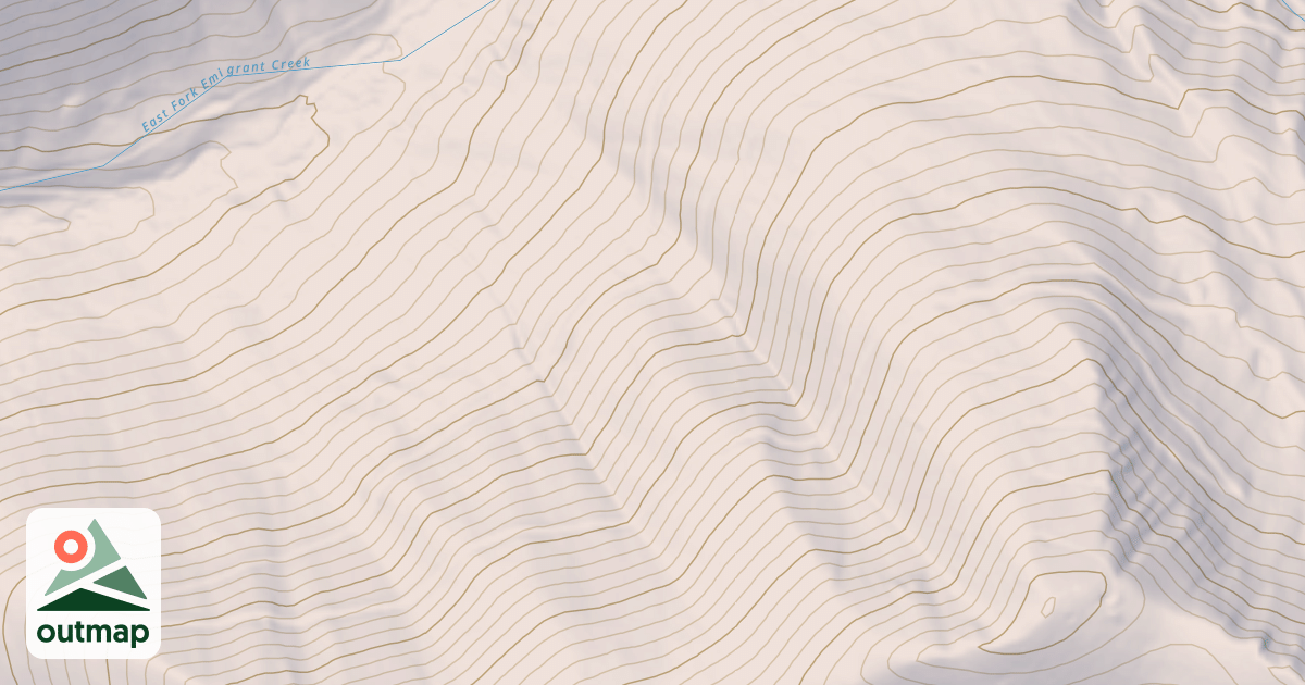 Map of EAST FORK EMIGRANT CREEK
