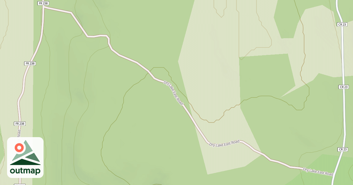 Map of DRY LAKE EAST