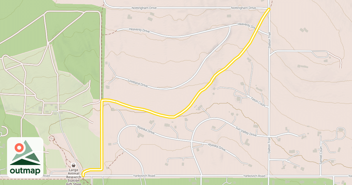 Map of Skarland Trail
