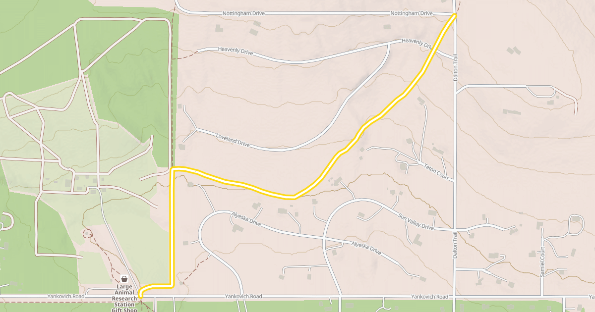 Map preview of Skarland Trail