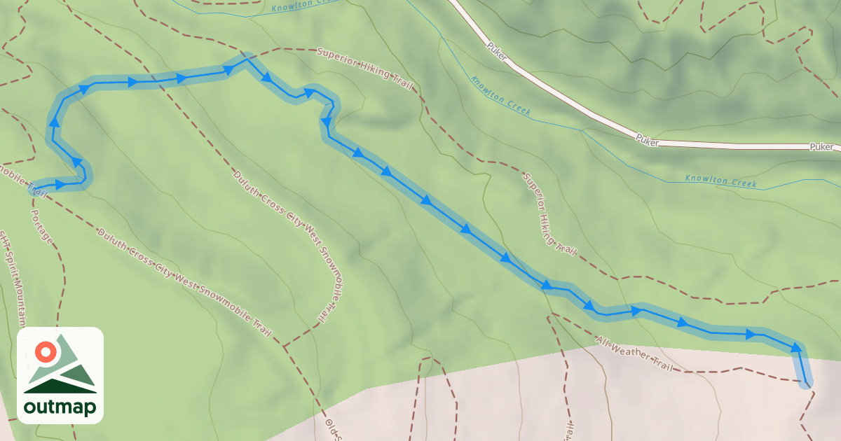 Map of Knowlton