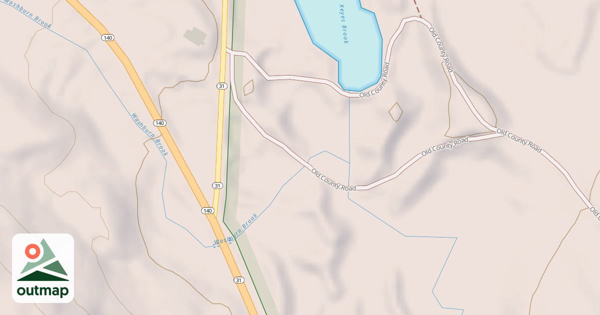 Map of Old County Road