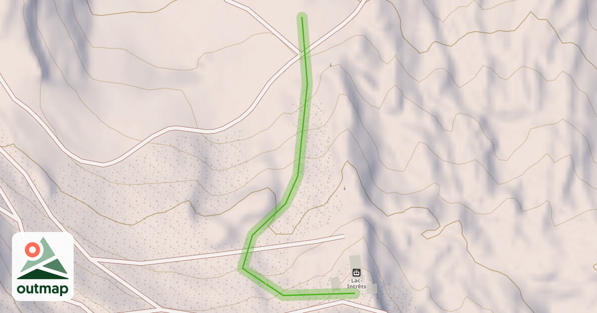 Map of Bleue Du Lac