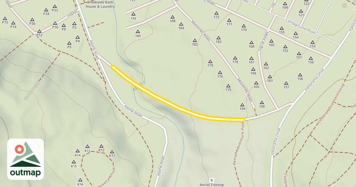 Map of Treetop Way