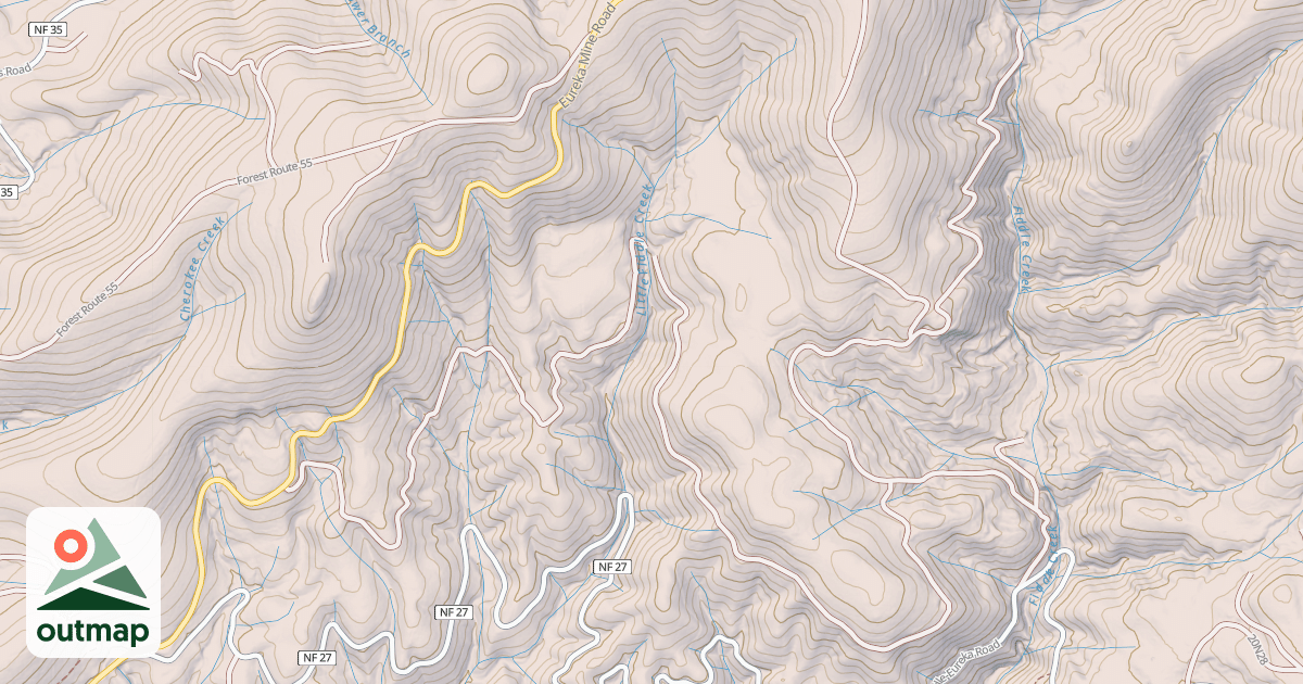 Map of BOW CREEK