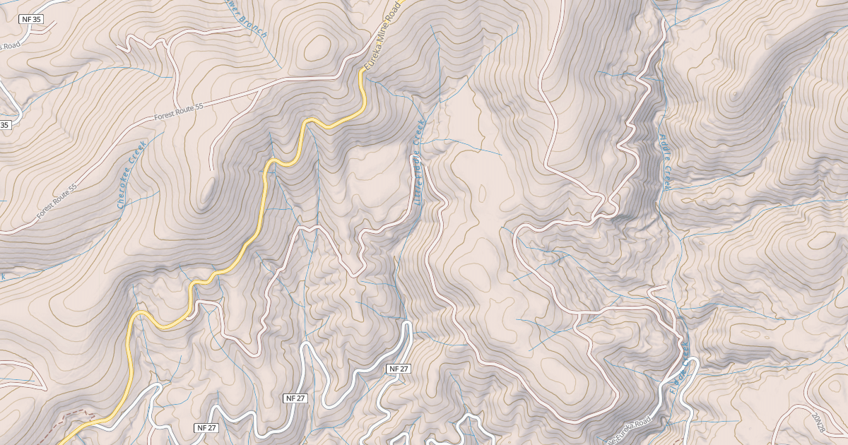 Map preview of BOW CREEK
