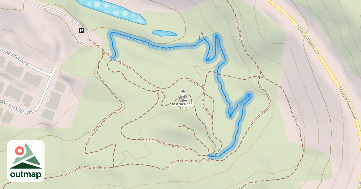 Map of Little Valley C-line Trail