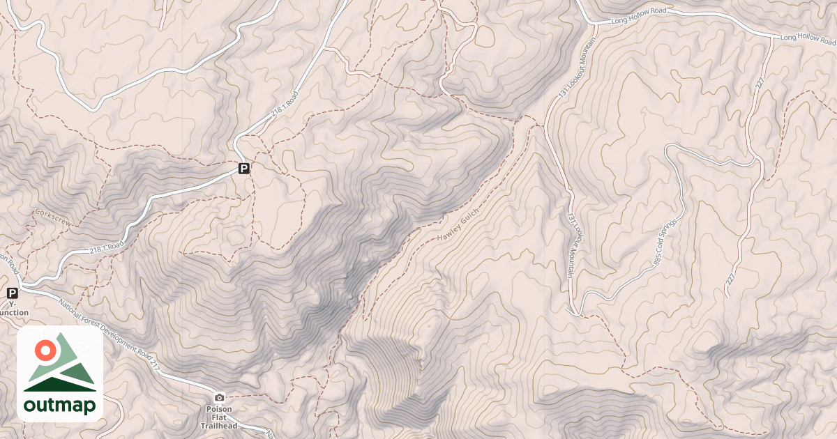 Map of HAWLEY GULCH