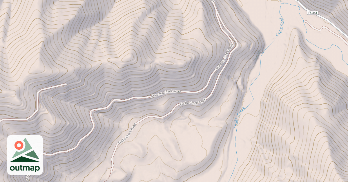 Map of CACHE CREEK